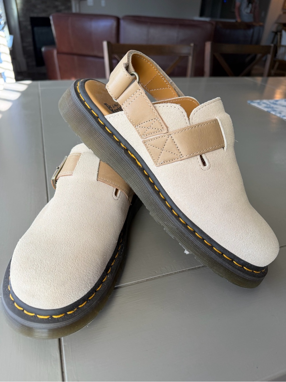 Dr. Martens Jorge II Slingback Mules, Parchment Beige, Women’s US 11, worn once: